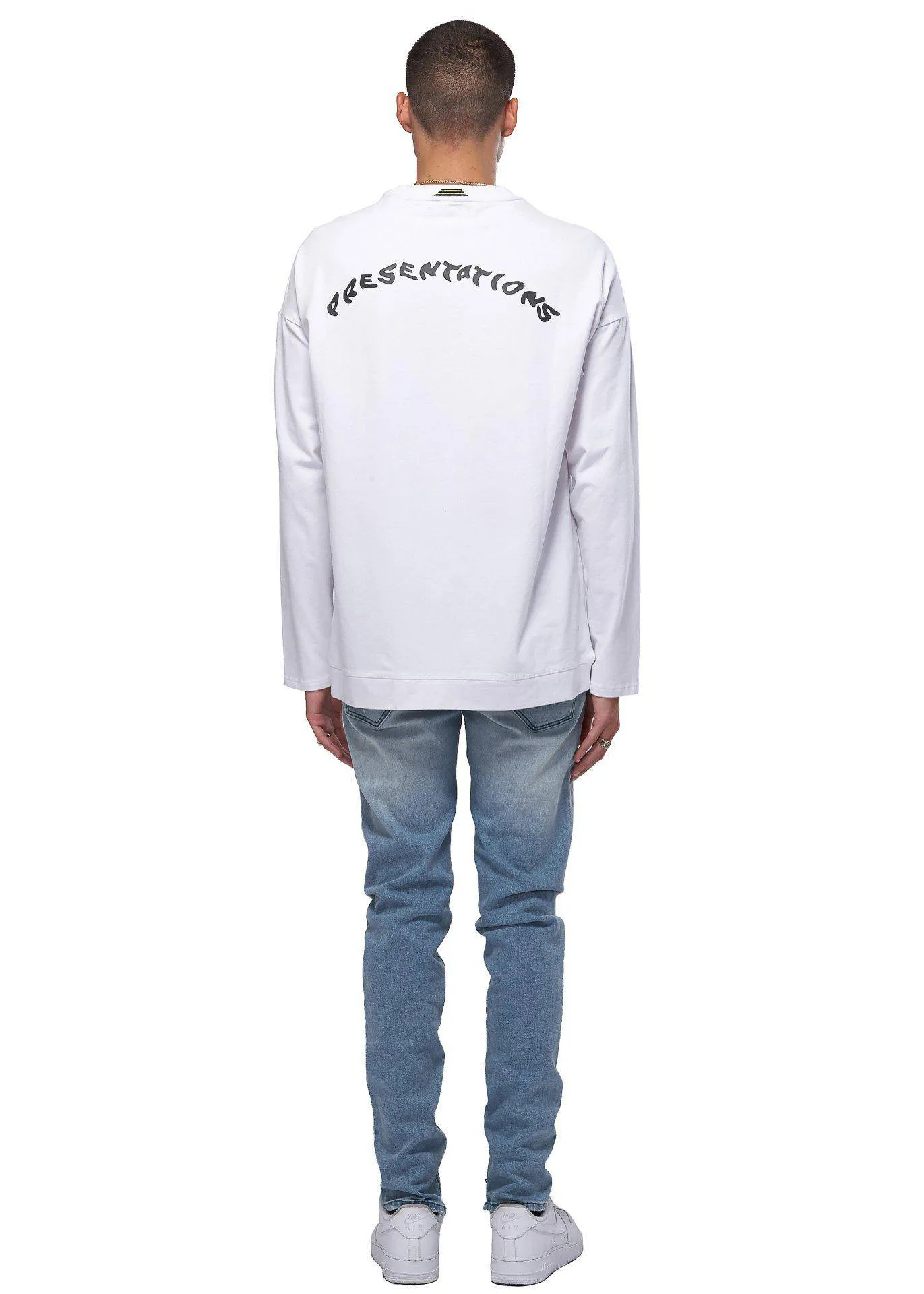 Konus Men's Long Sleeve Tee in White by Shop at Konus