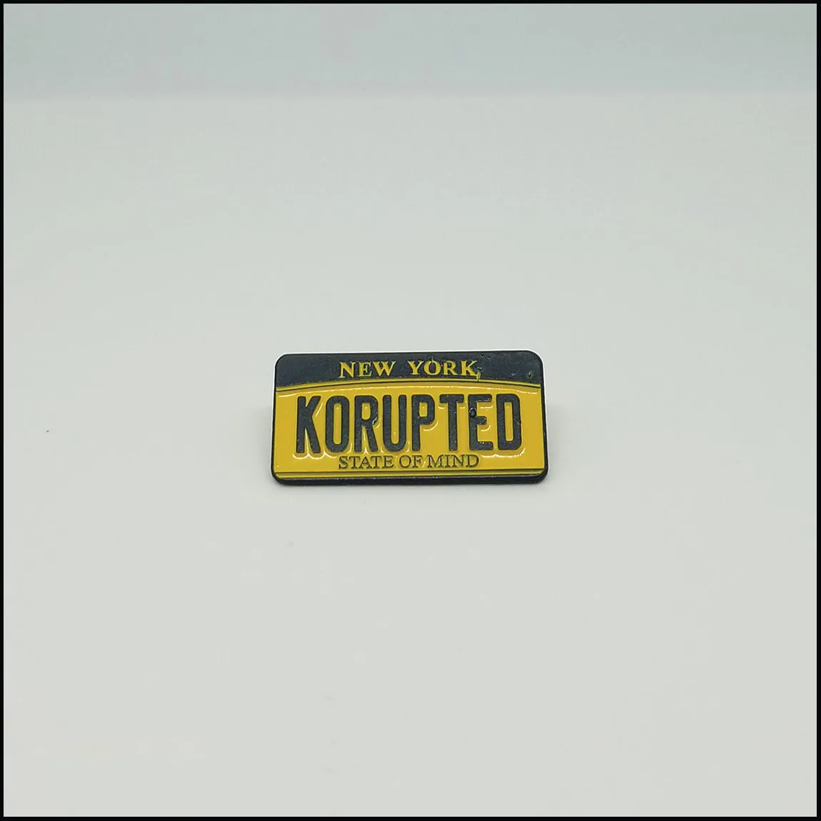 KORUPTED License Plate - Enamel Pin