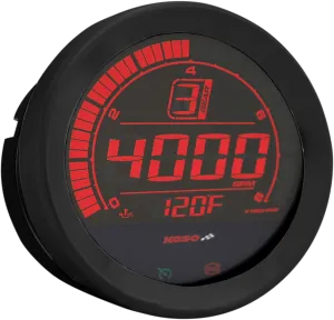 Koso North America BA051110 4in. Tachometer Gauge - Black