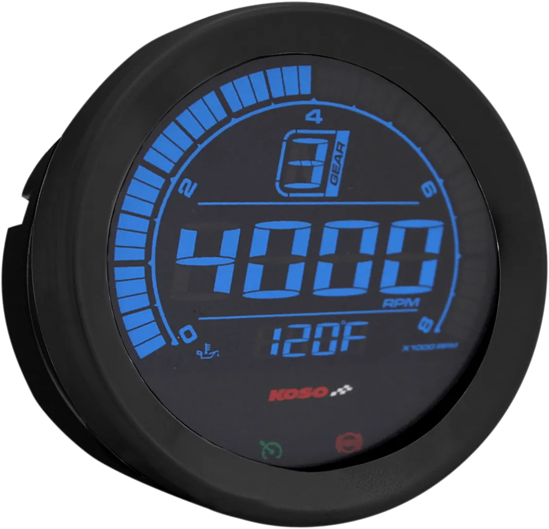 Koso North America BA051110 4in. Tachometer Gauge - Black