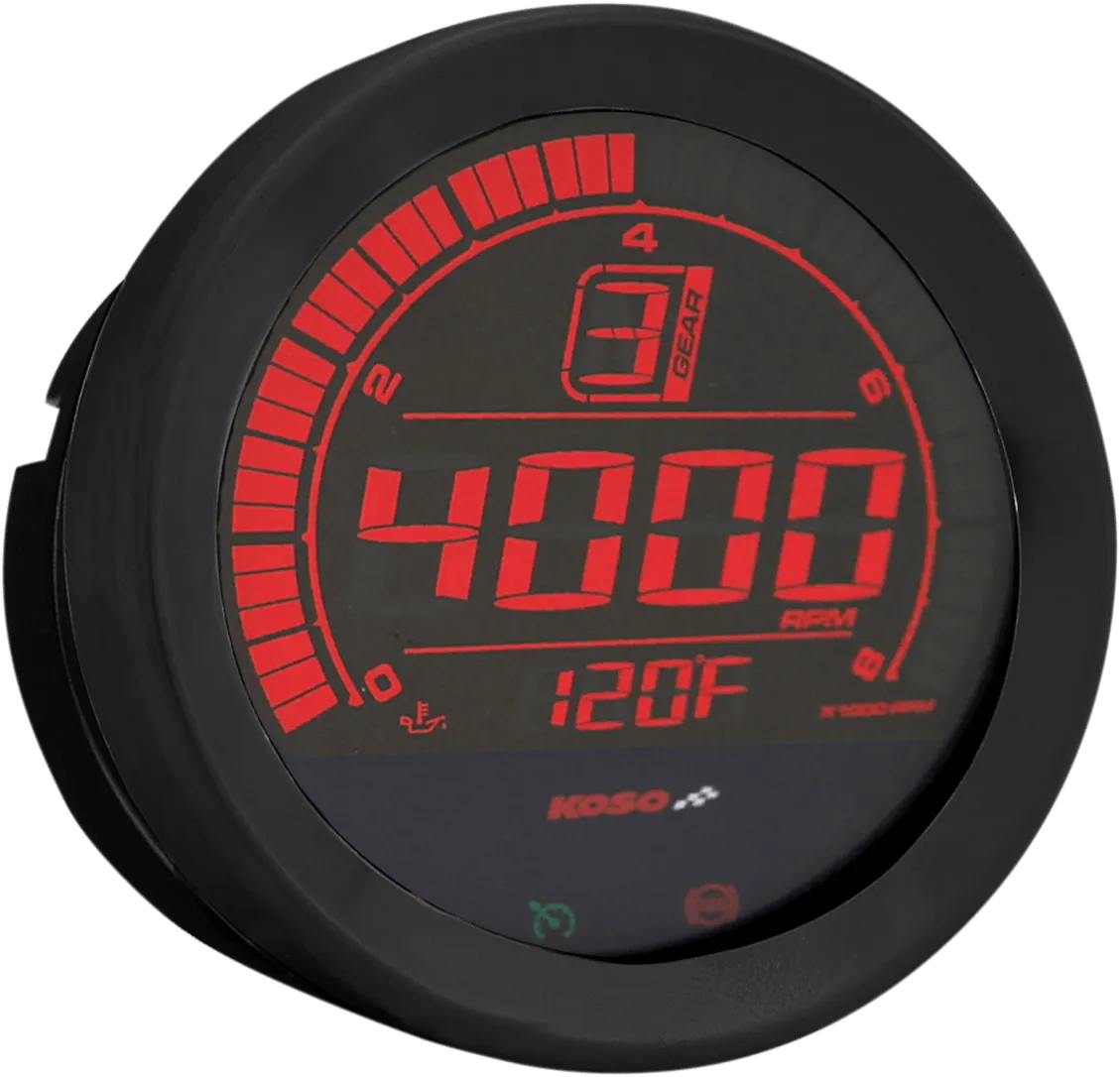 Koso North America BA051110 4in. Tachometer Gauge - Black