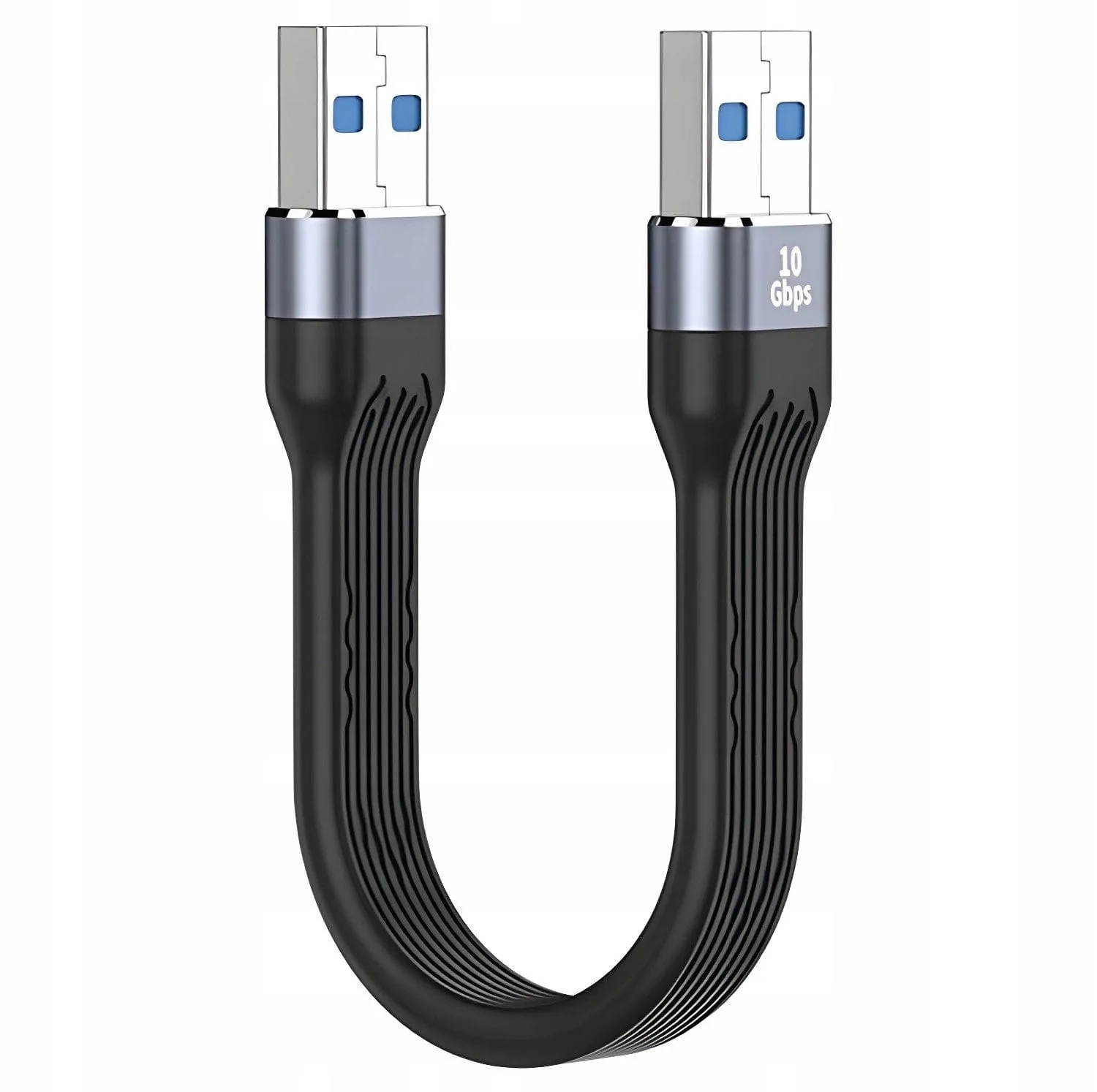 Krótki Kabel Gumowy USB Męski do USB Męski 10GBPS 13cm