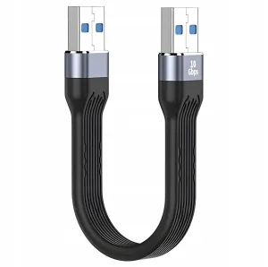 Krótki Kabel Gumowy USB Męski do USB Męski 10GBPS 13cm