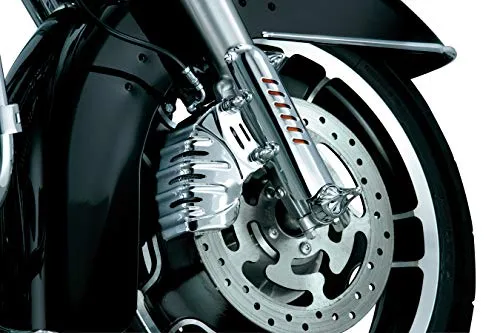 Kuryakyn 7789 Motorcycle Accent Accessory: Caliper Covers for Brembo Calipers for 2006-19 Harley-Davidson Motorcycles, Chrome, 1 Pair
