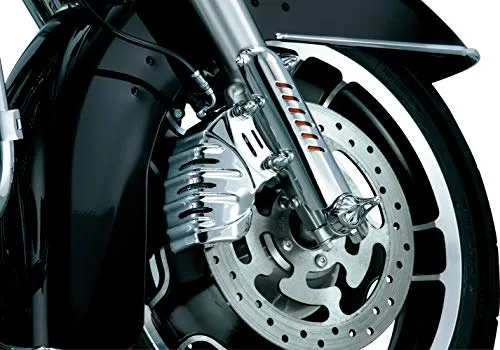 Kuryakyn 7789 Motorcycle Accent Accessory: Caliper Covers for Brembo Calipers for 2006-19 Harley-Davidson Motorcycles, Chrome, 1 Pair