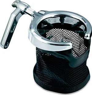 Kuryakyn Motorcycle Handlebar Accessory: Universal Drink/Cup Holder Mesh Basket Clutch/Brake 1462 Auto accessory