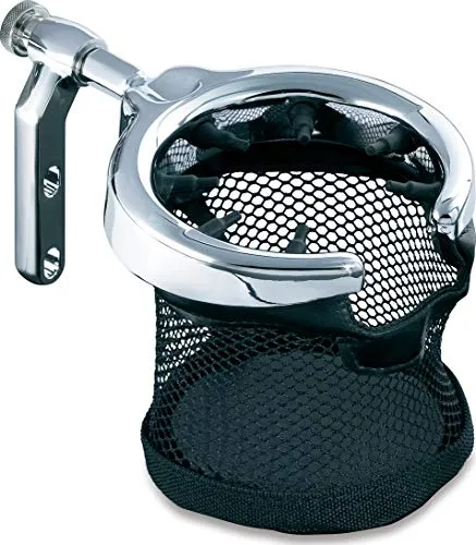 Kuryakyn Motorcycle Handlebar Accessory: Universal Drink/Cup Holder Mesh Basket Clutch/Brake 1462 Auto accessory