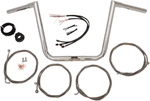 LA Choppers LA-7312KT1-63 12in. Ape Hanger Handlebar Kit - Chrome