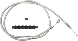 LA Choppers LA-8210C16 Stainless Steel Clutch Line Kit - 15in.-17in. Ape Hangers