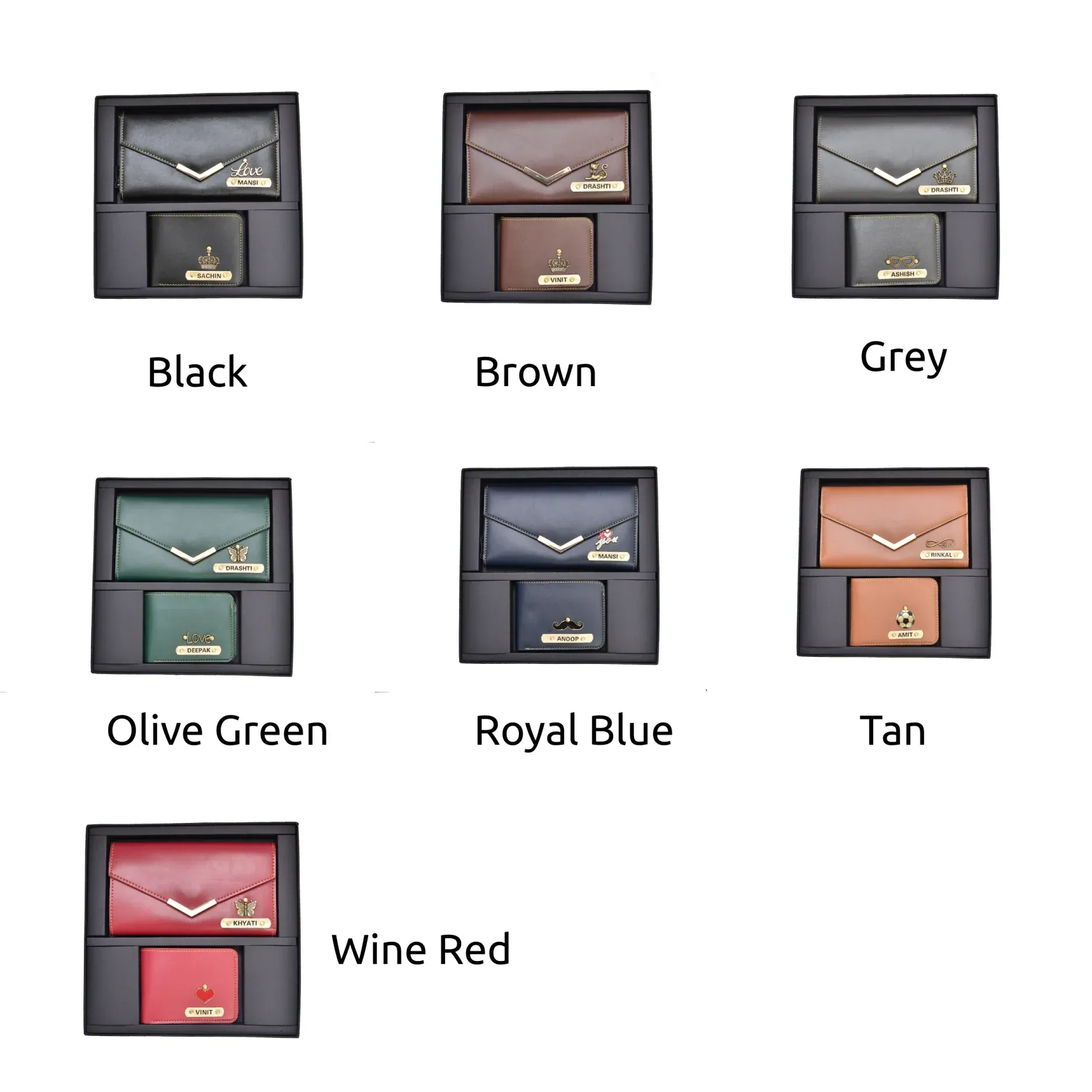 Lady Wallet   Men's Wallet (Couple Gift 1) - Tan