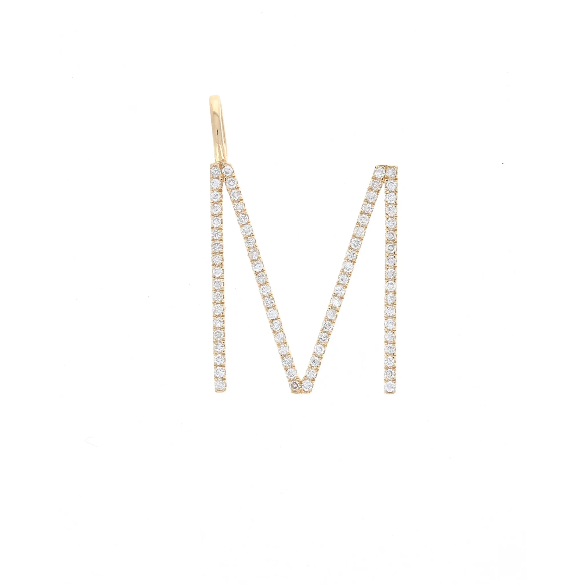 Large Diamond Letter Charm