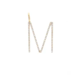 Large Diamond Letter Charm