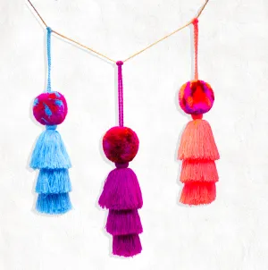 Large Keychain Tie-Dye Flash
