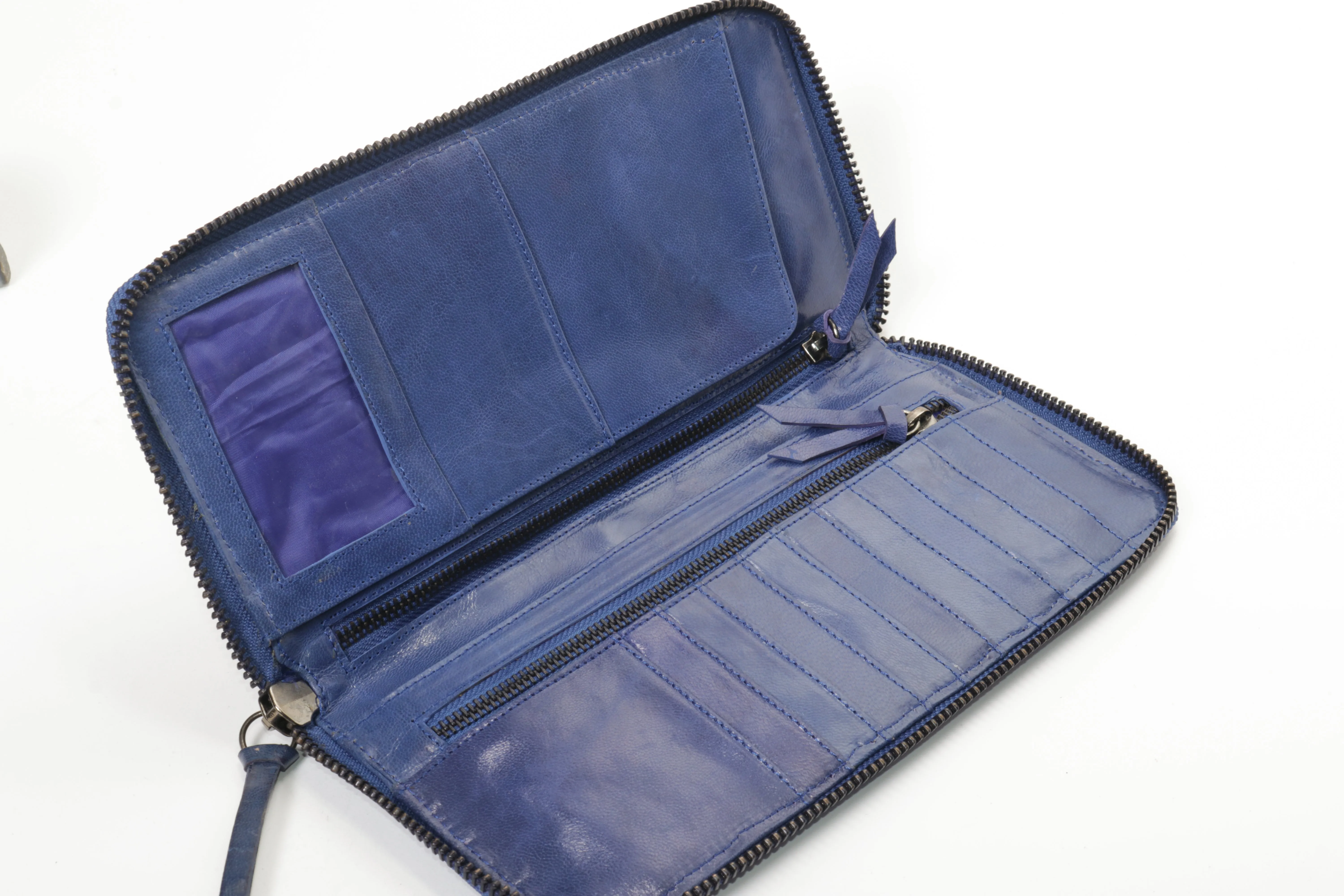 LARGE WALLET Cobalt  Woven