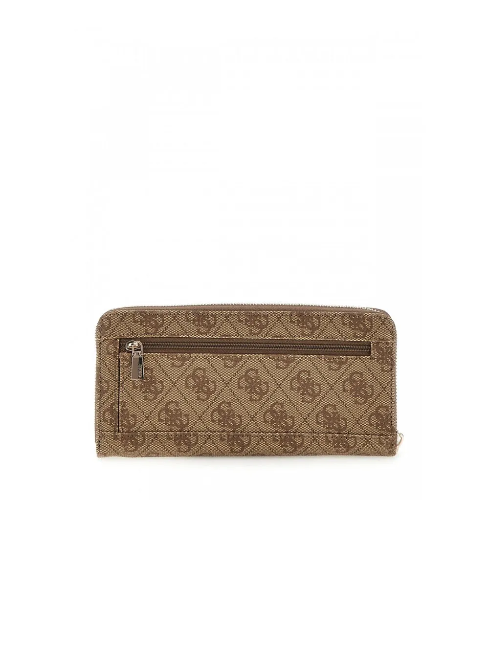 Laurel Slg Large Zip Around - Latte Logo