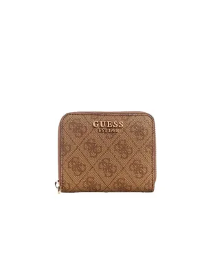 Laurel Slg Small Zip Around - Latte Logo