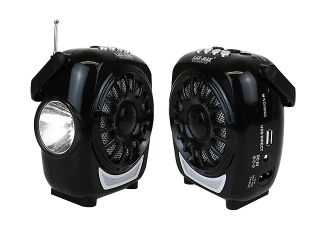 Lax Max Li S1622 Bocina Portatil C/Lampara Led Recargable Negra