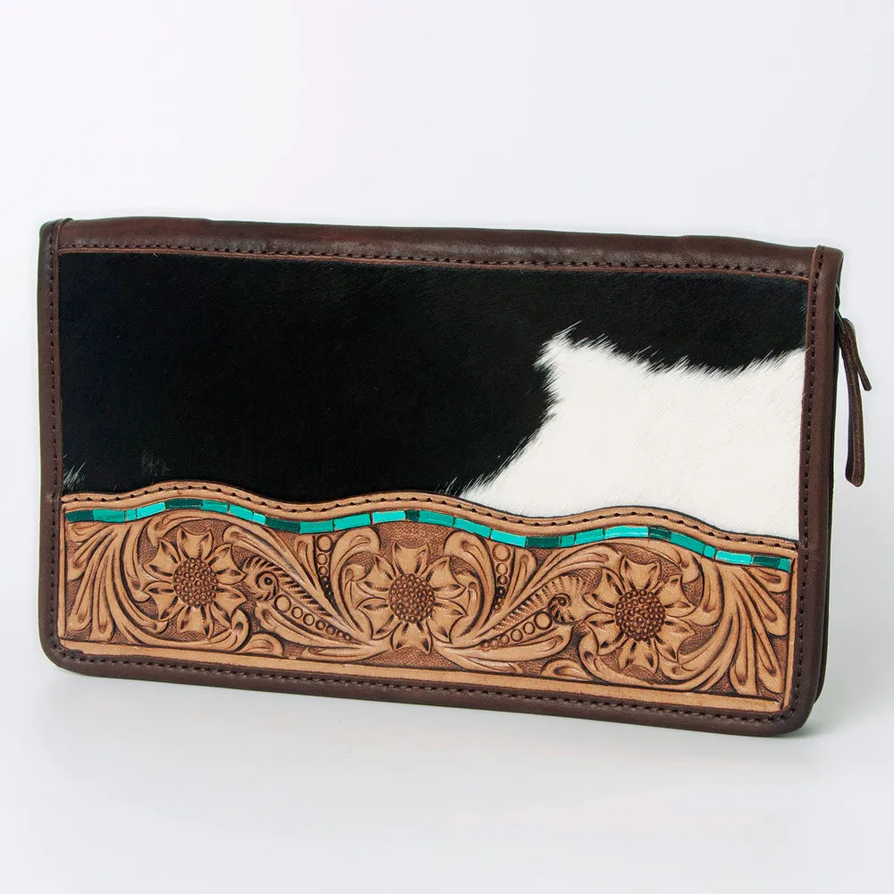 Leather Cowhide Jewelry Clutch
