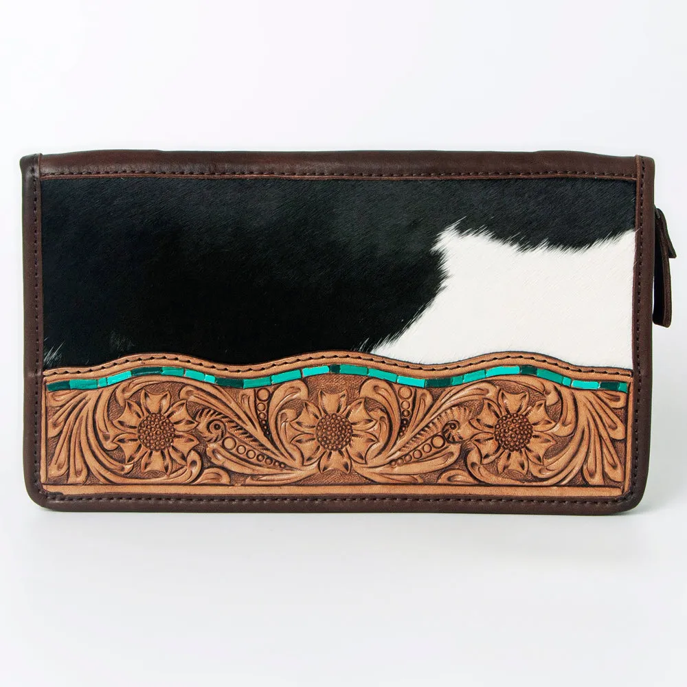 Leather Cowhide Jewelry Clutch