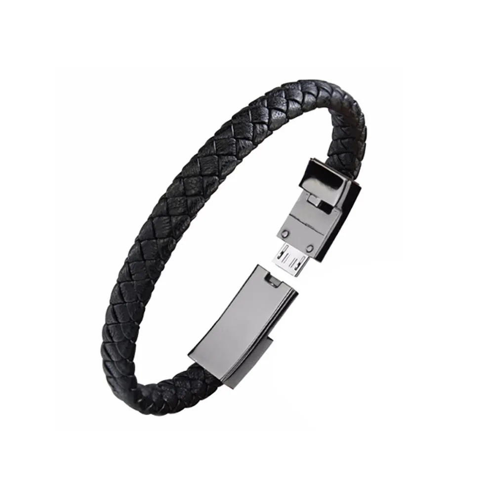 Leather Micro USB Bracelet