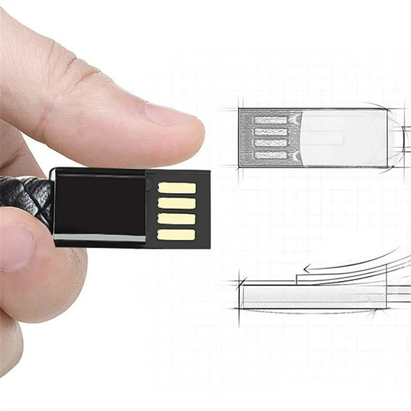 Leather Micro USB Bracelet