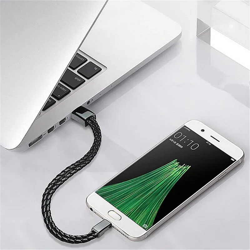 Leather Micro USB Bracelet