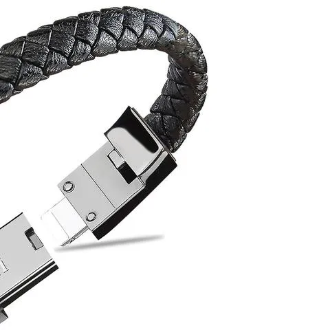 Leather Micro USB Bracelet