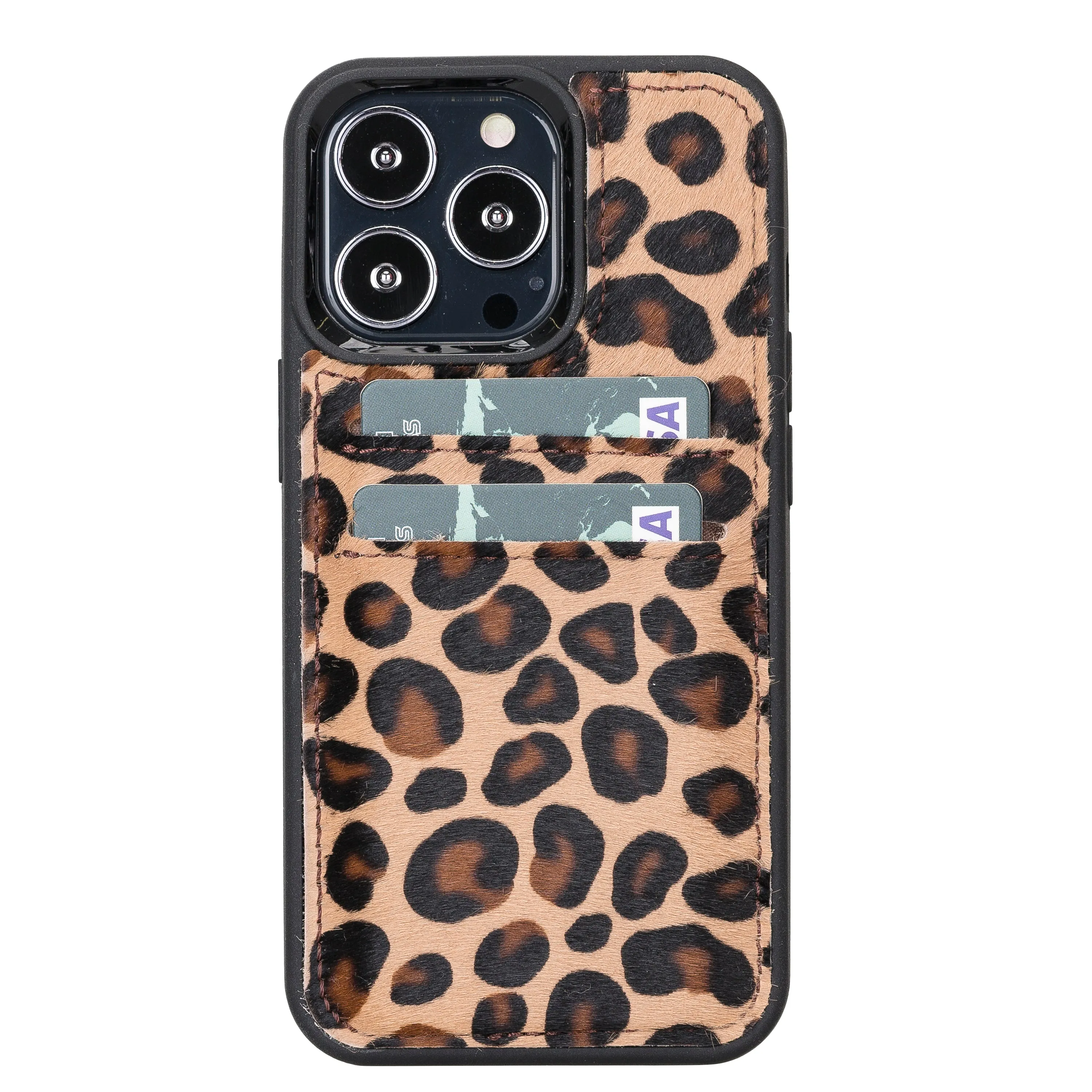 Leather Phone Case with Wallet for iPhone 13 Pro