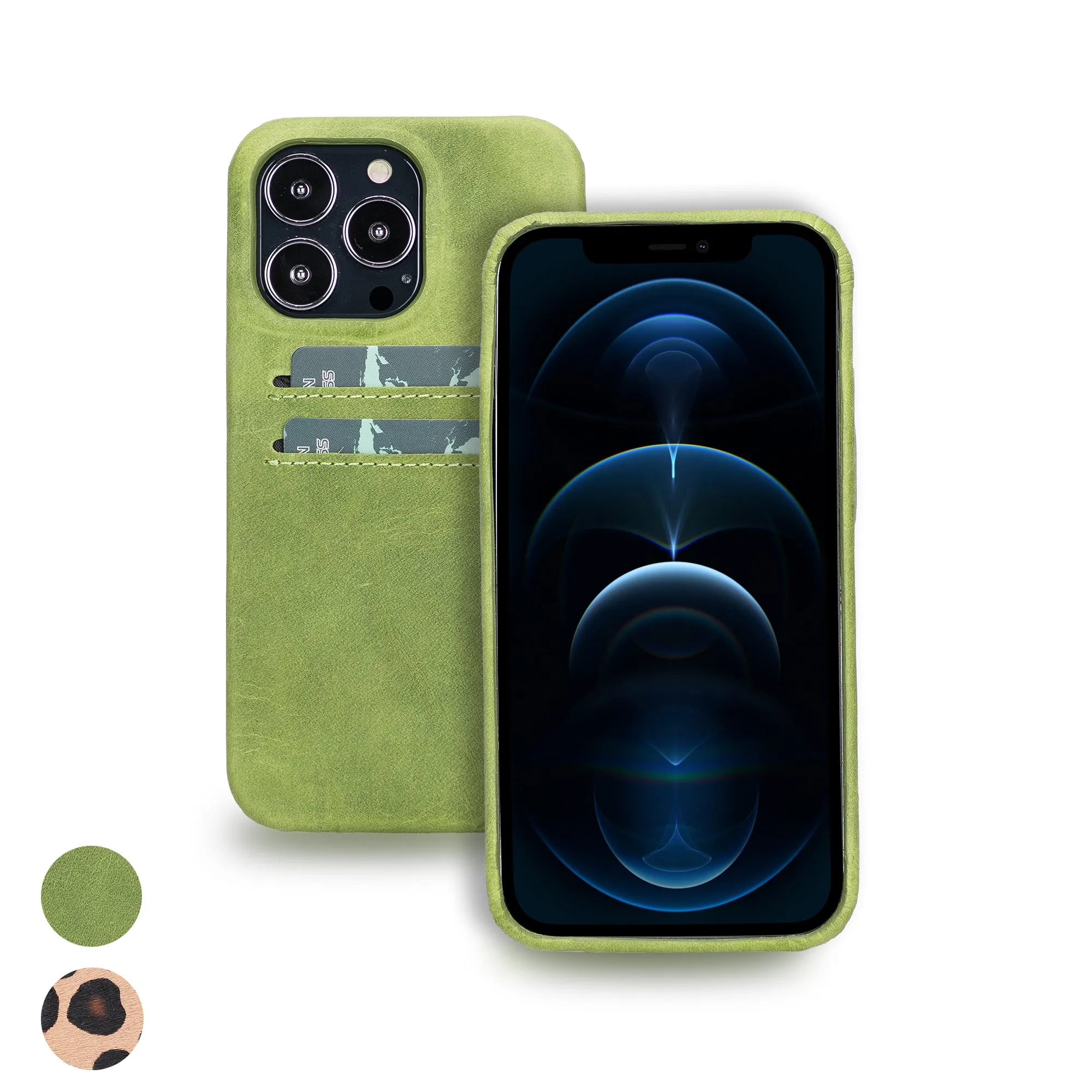 Leather Phone Case with Wallet for iPhone 13 Pro