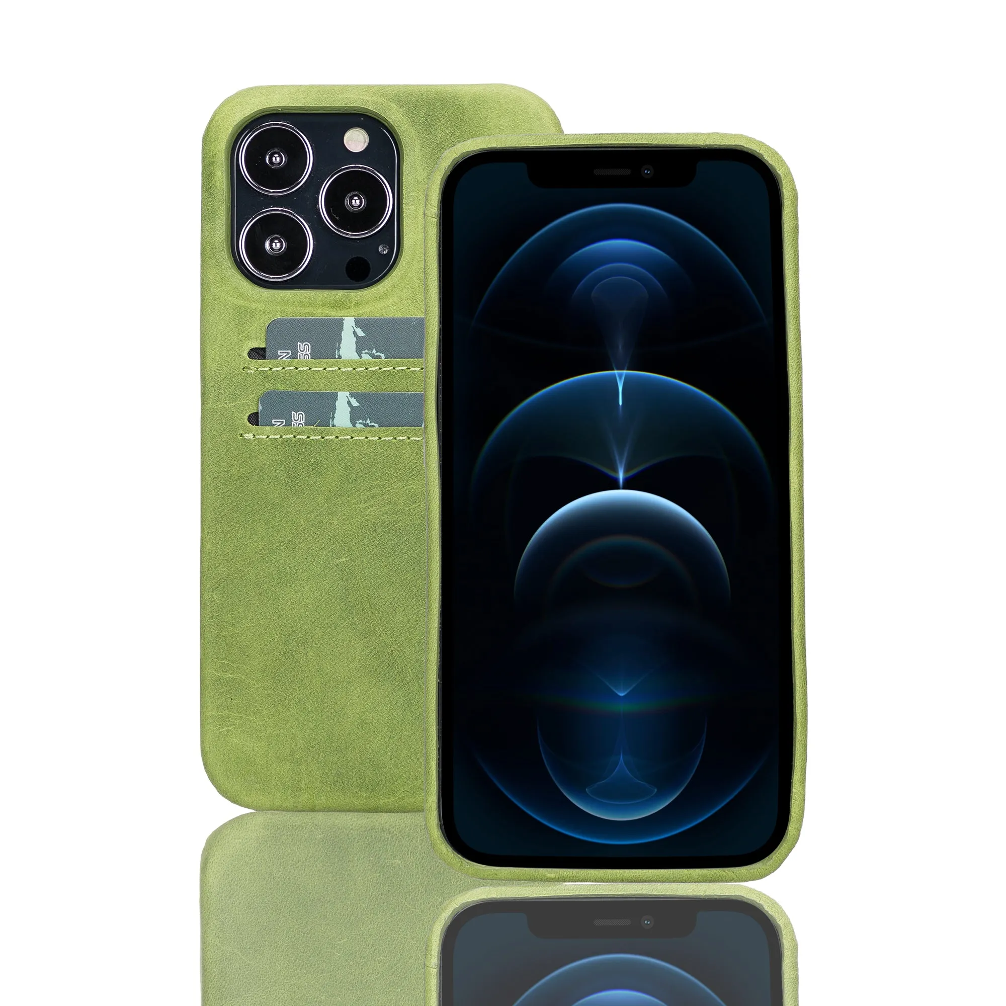 Leather Phone Case with Wallet for iPhone 13 Pro