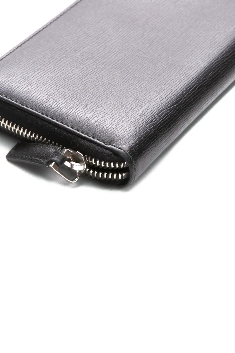 Leather Zip Around Wallet