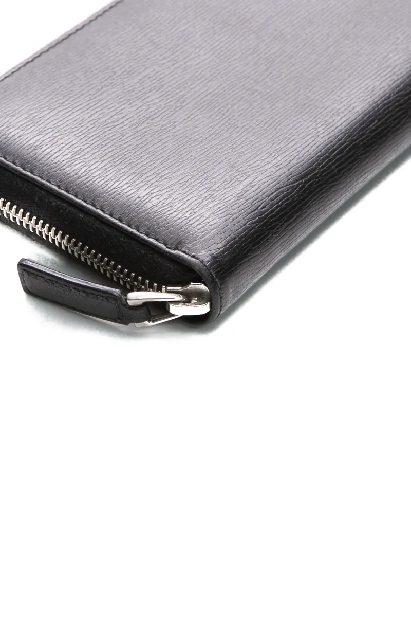 Leather Zip Around Wallet