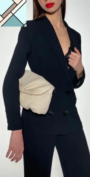 Leda Braid Handbag Beige
