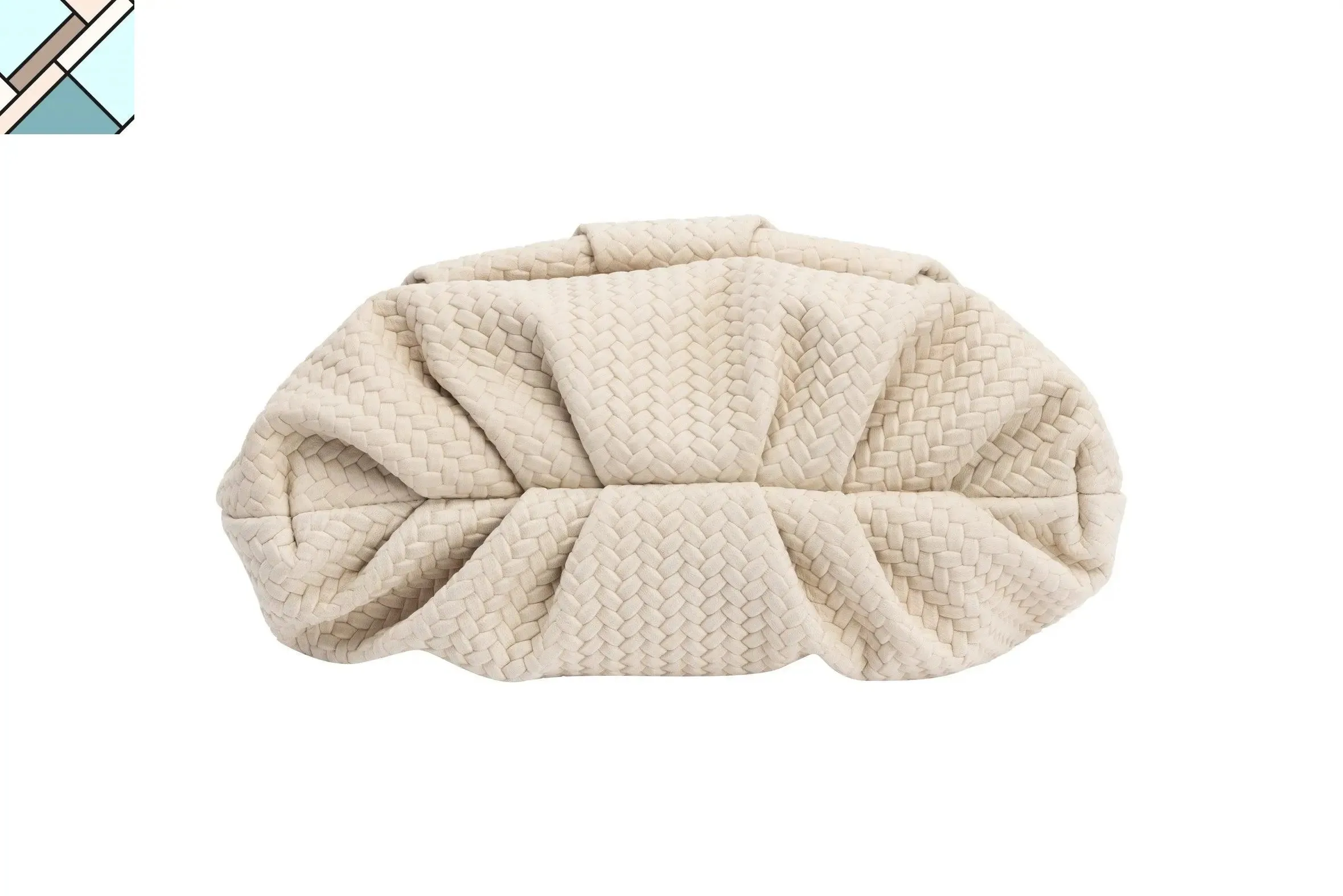 Leda Braid Handbag Beige