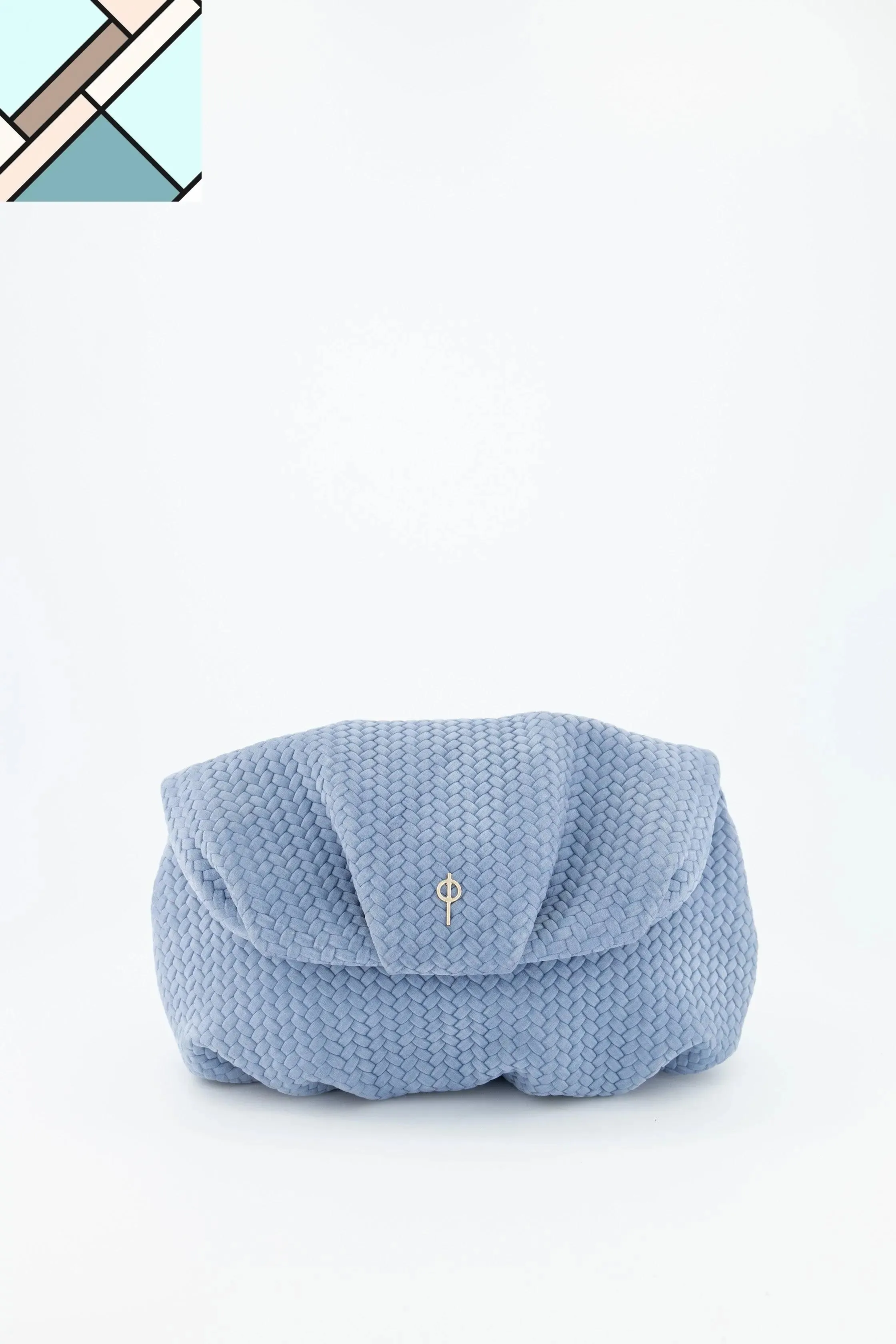 Leda Braid Handbag Blue