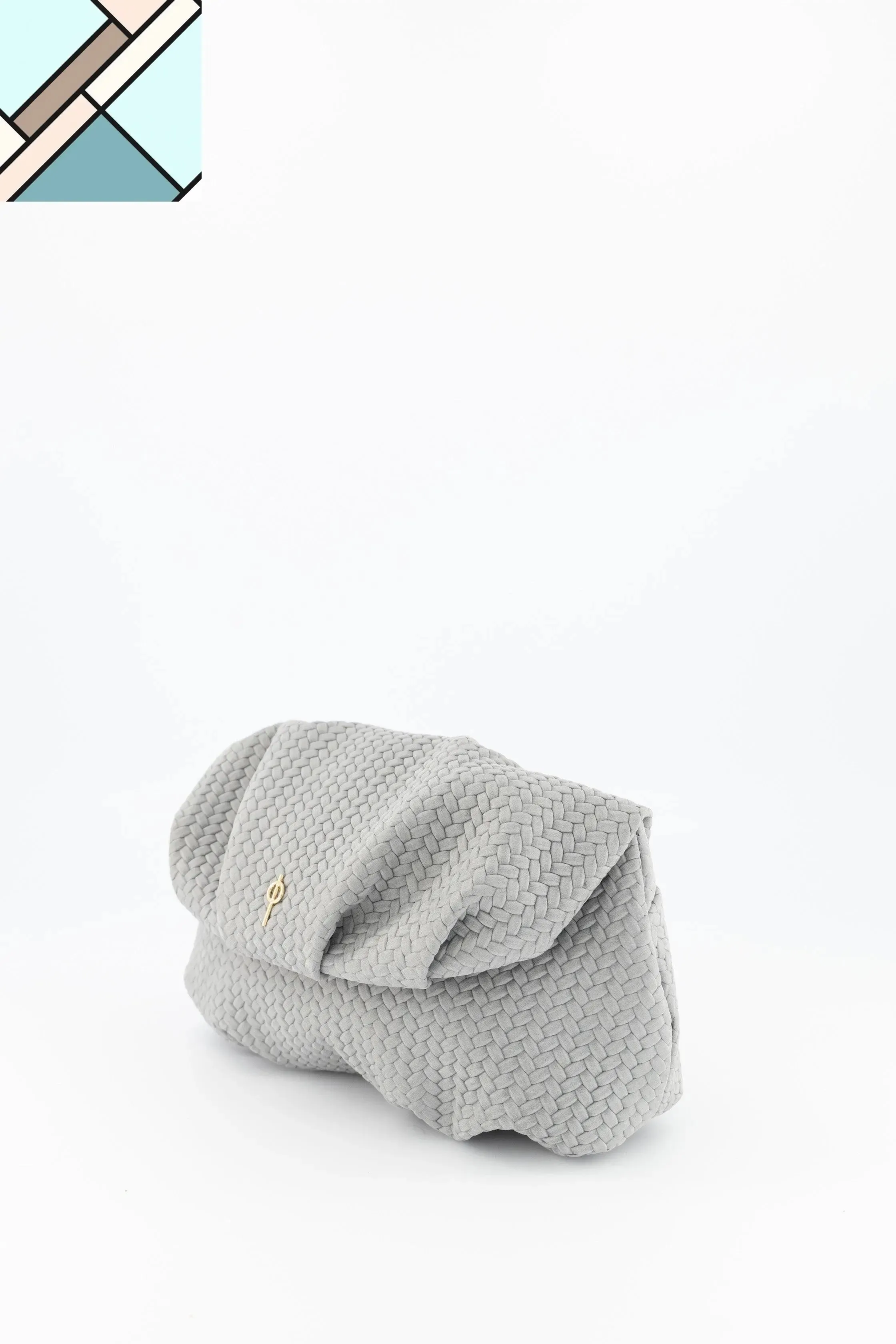 Leda Braid Handbag Grey