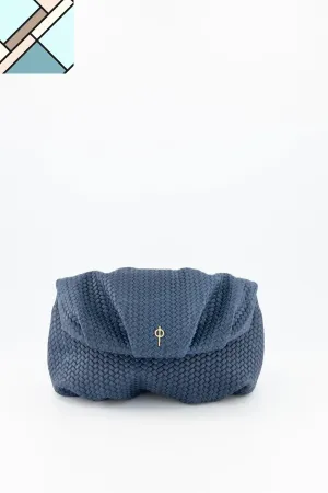 Leda Braid Handbag Navy