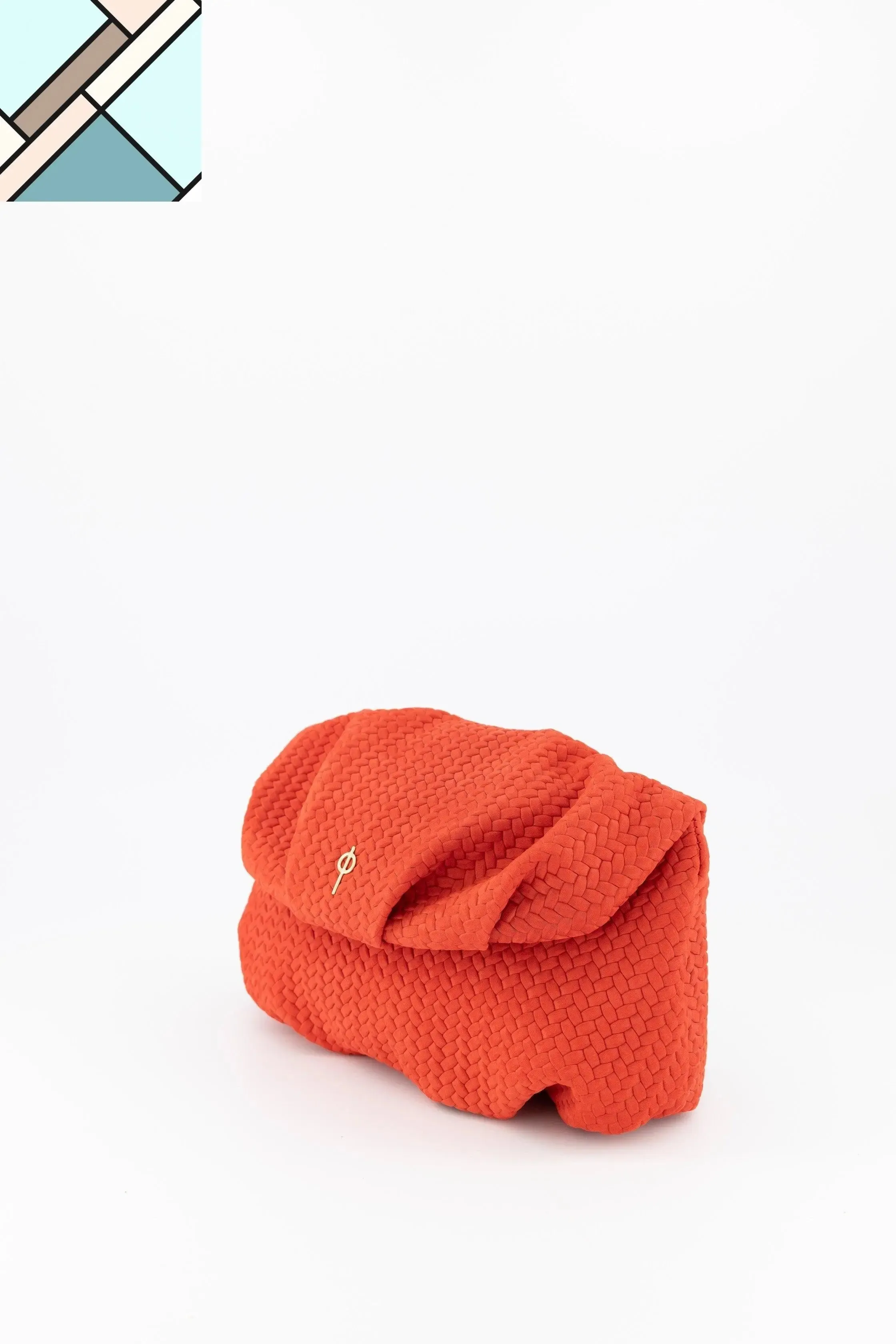 Leda Braid Handbag Red