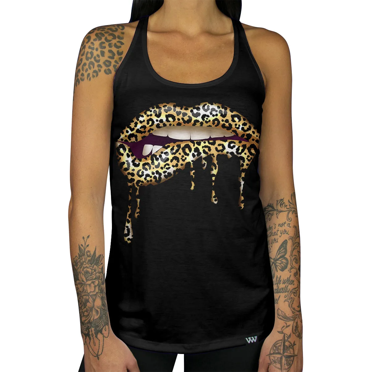 Leopard Lips Racerback Tank