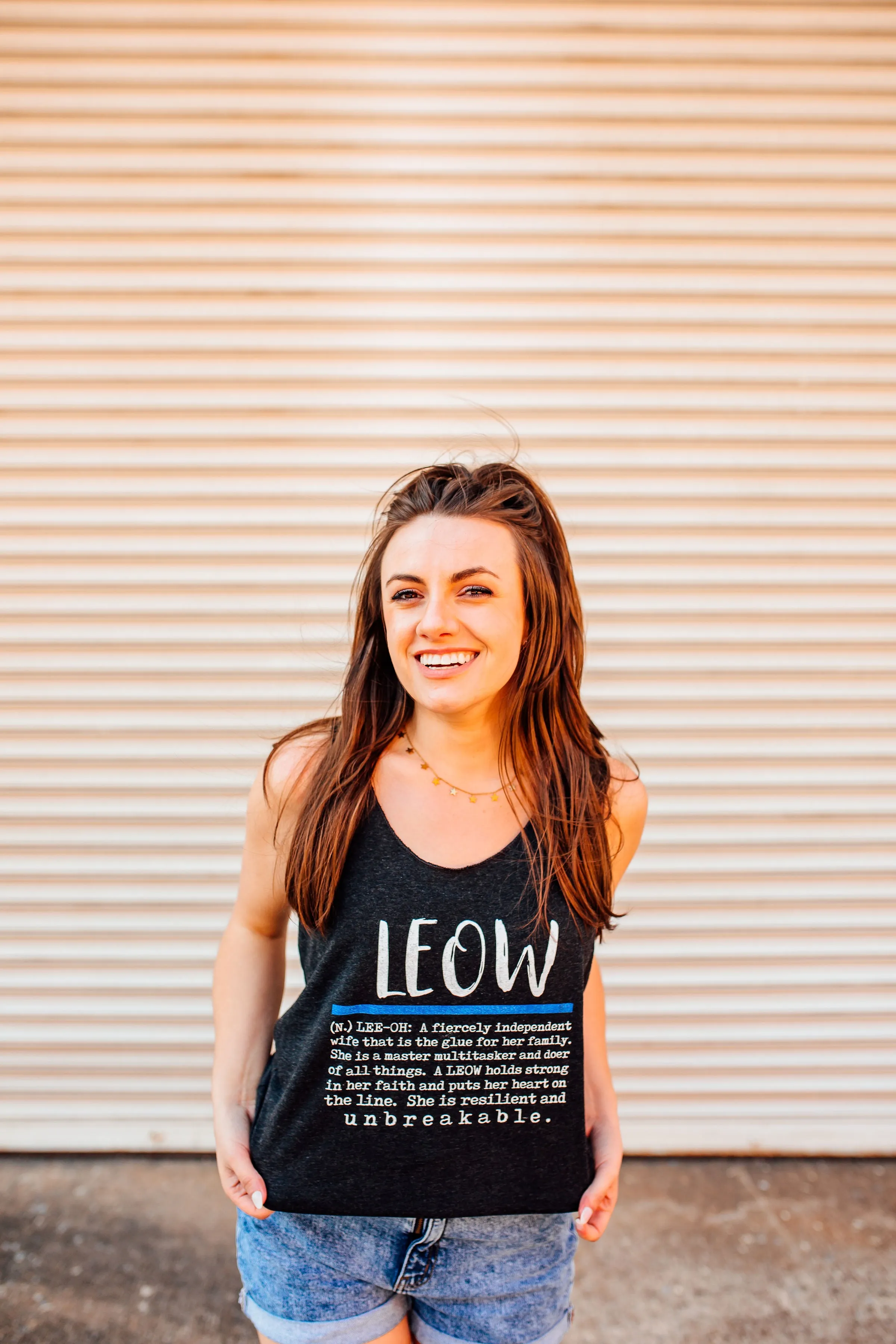 LEOW Defined © Women's Tri-Blend Racerback Tank