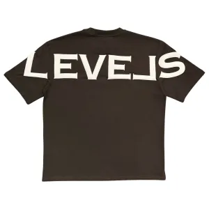 LEVELS SIGNATURE OVERSIZED TEE | CHARCOAL