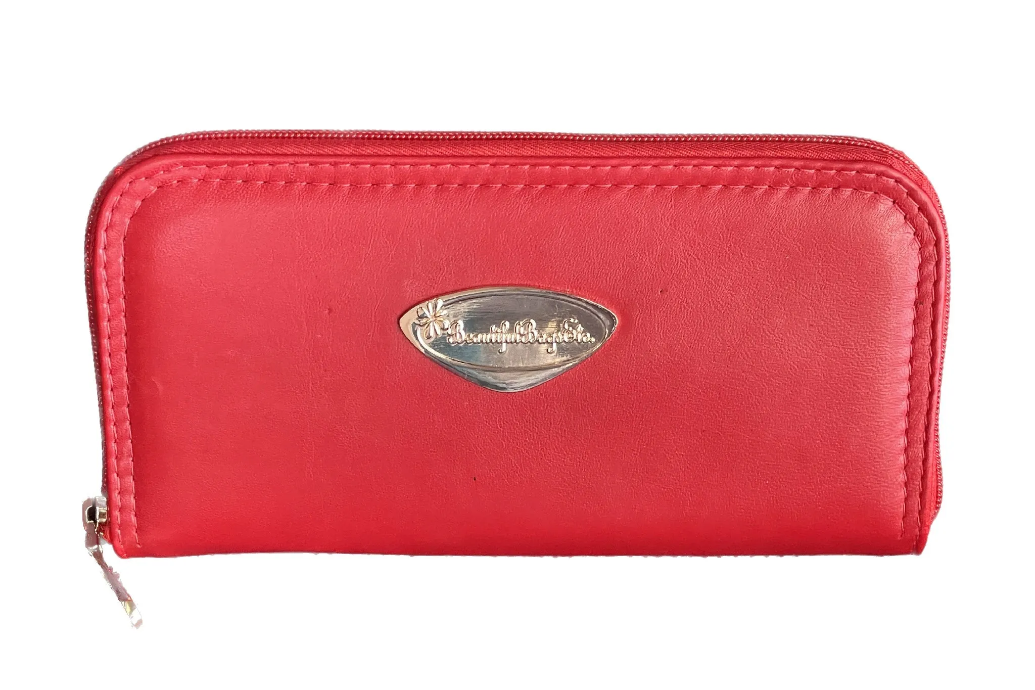Lipstick Red Leather Wallet
