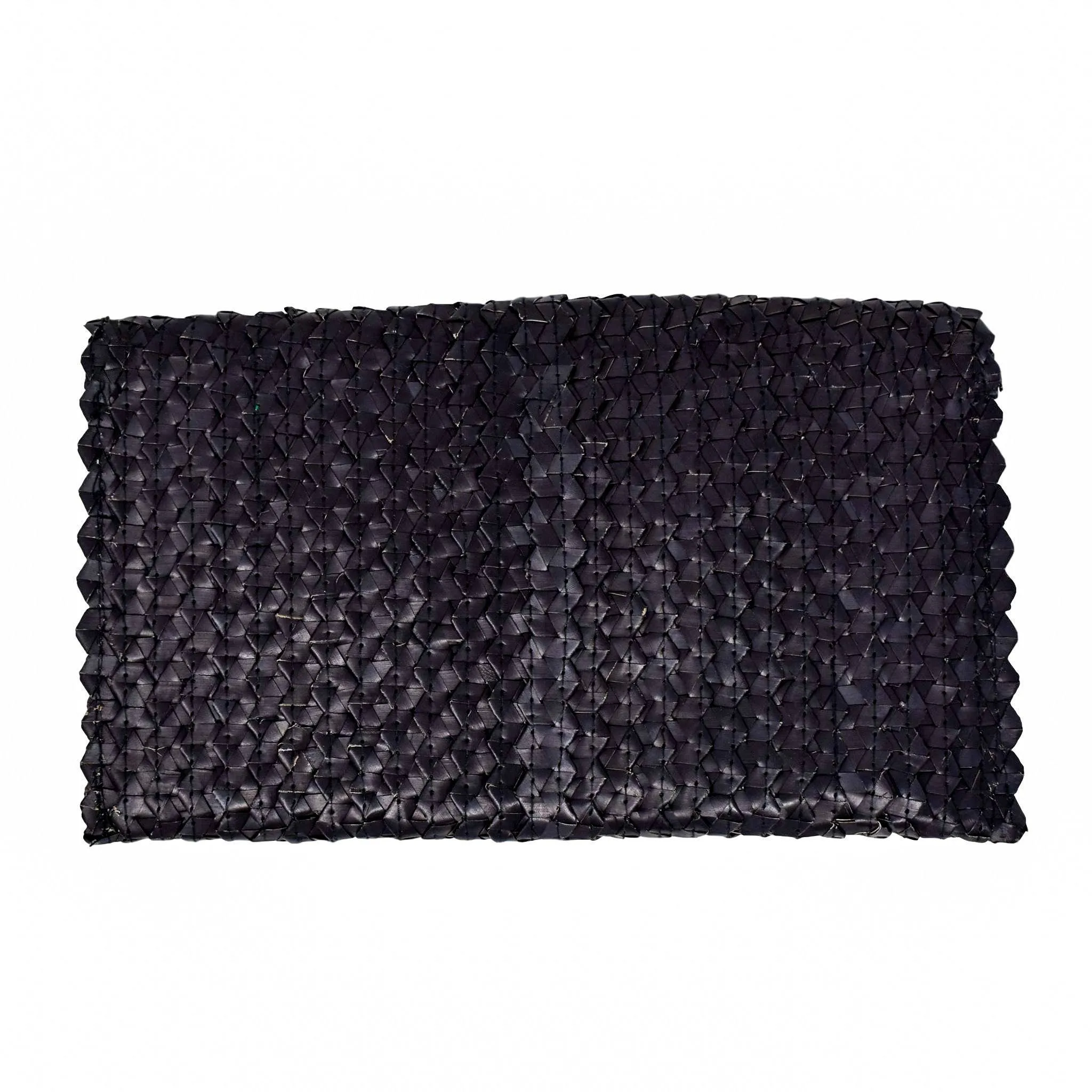 LIZZIE GRASS CLUTCH - ONYX BLACK by POPPY   SAGE