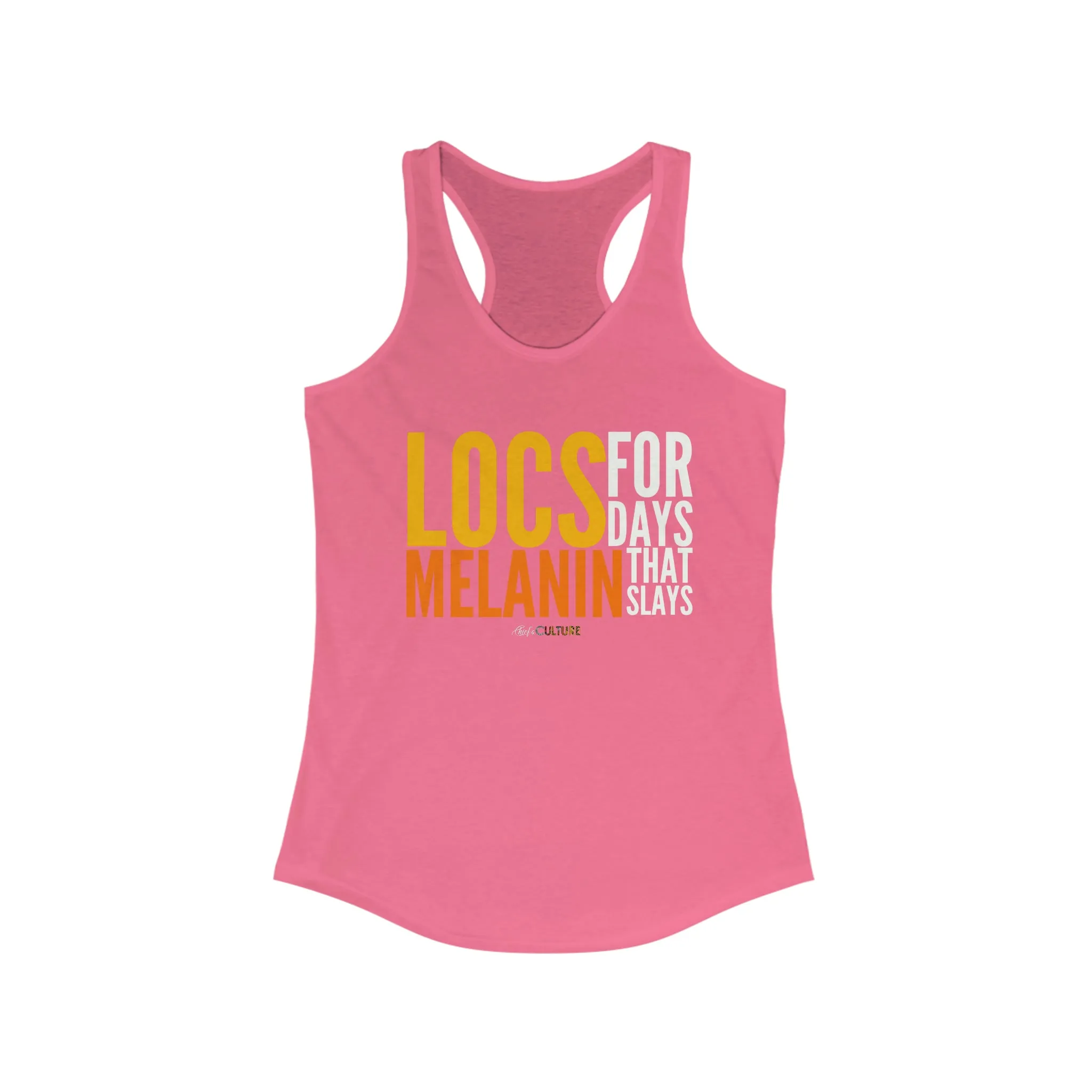 LOCS FOR DAYS Women's Racerback Tank