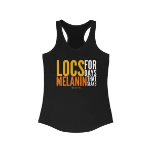 LOCS FOR DAYS Women's Racerback Tank