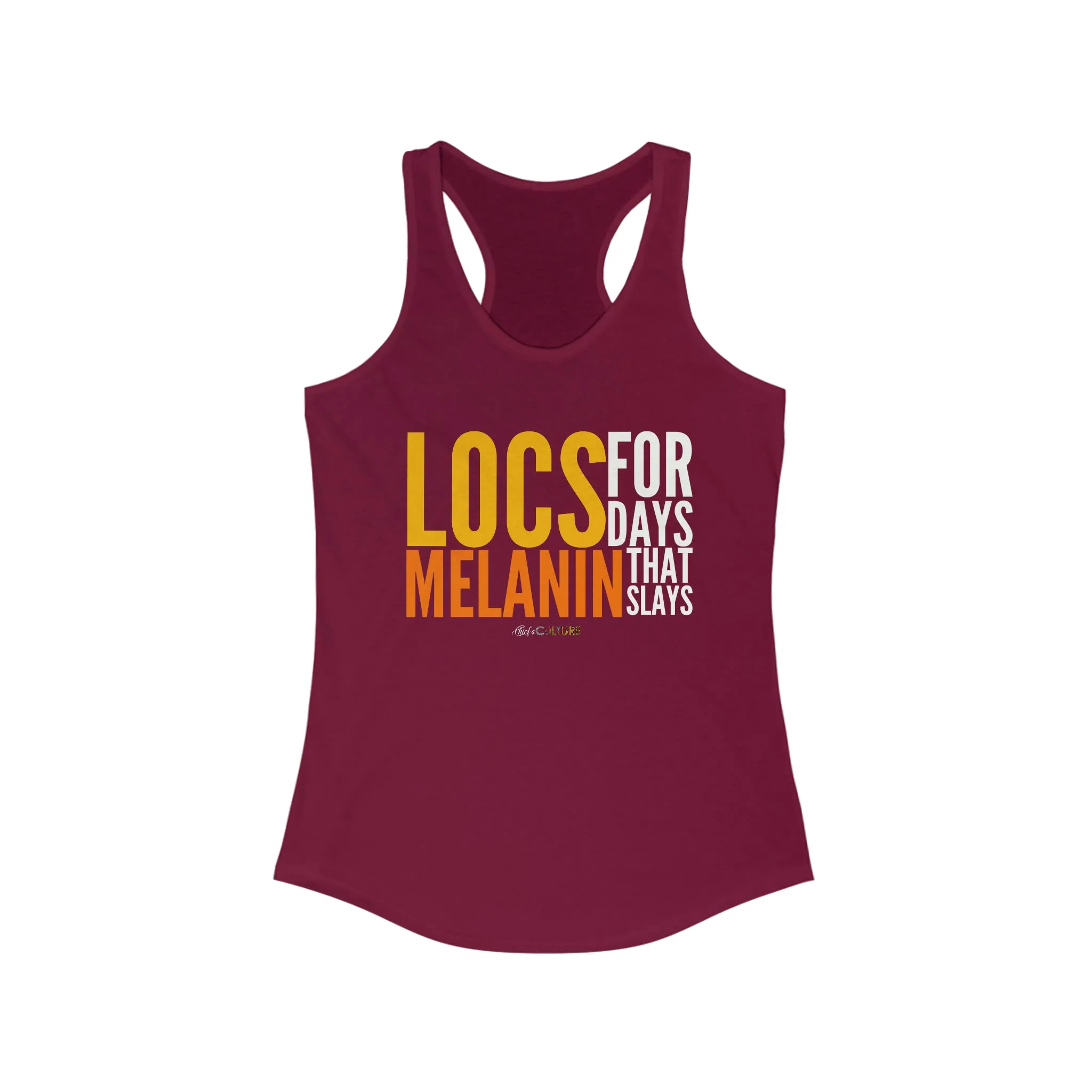LOCS FOR DAYS Women's Racerback Tank
