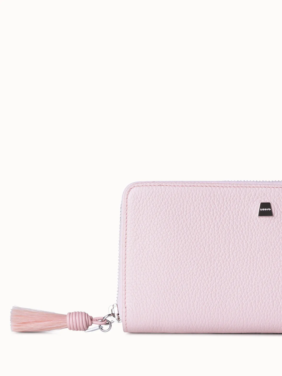 Long Zip Around Wallet in Leather