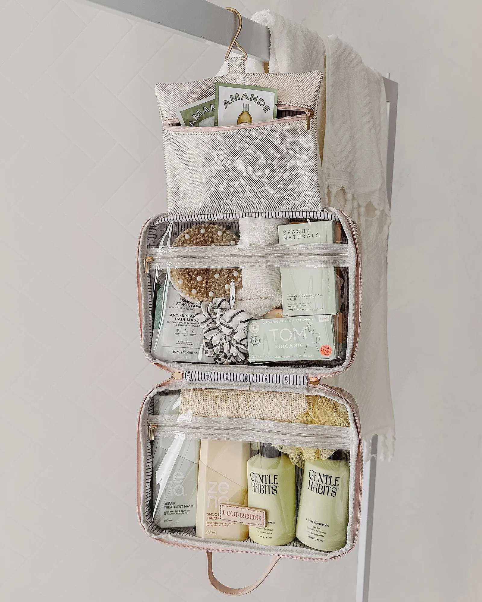 Louenhide Baby Emma Cosmetic Bag Metallic Nude