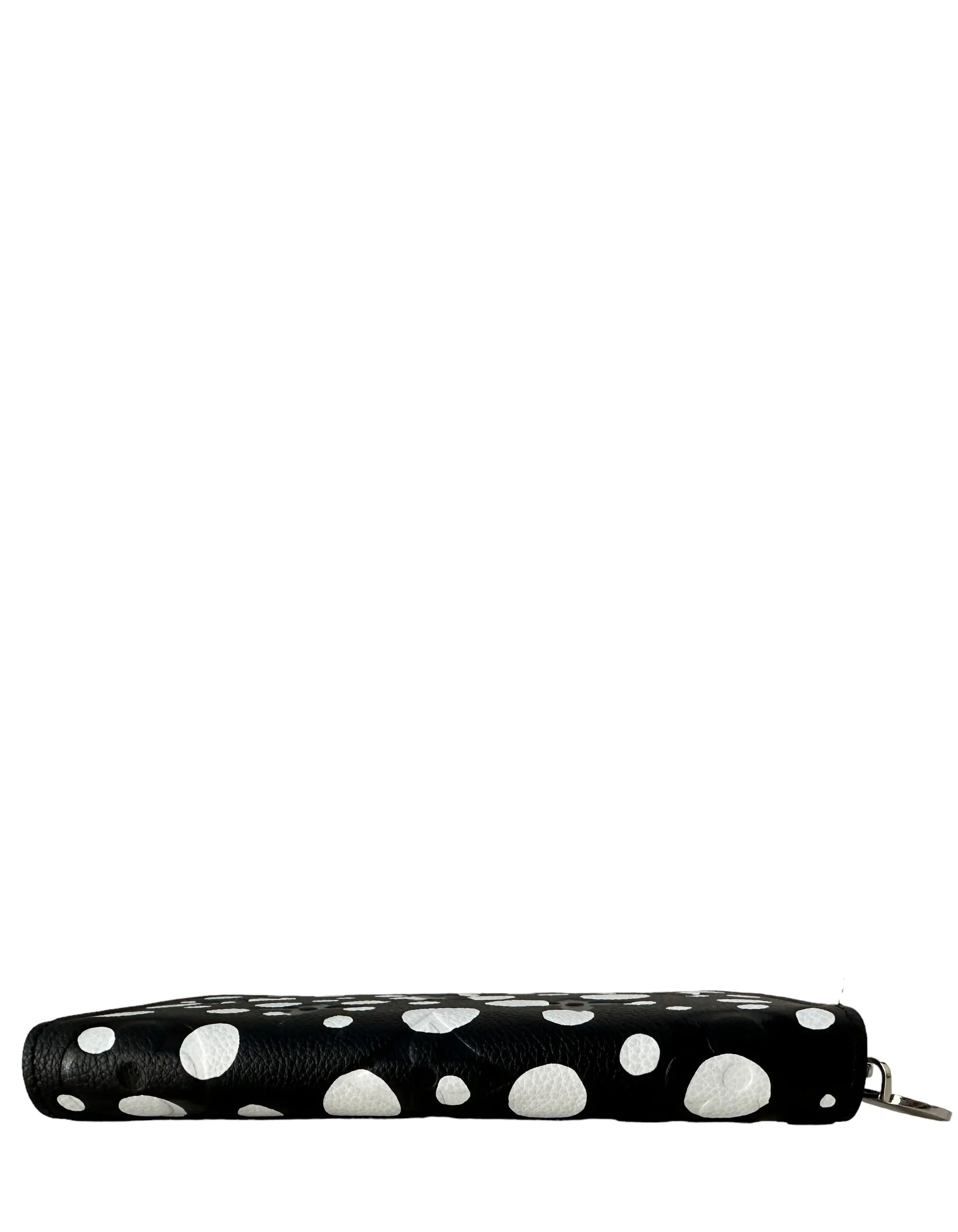 Louis Vuitton 2023 LV X YK Black Monogram Dots Empreinte Zippy Wallet
