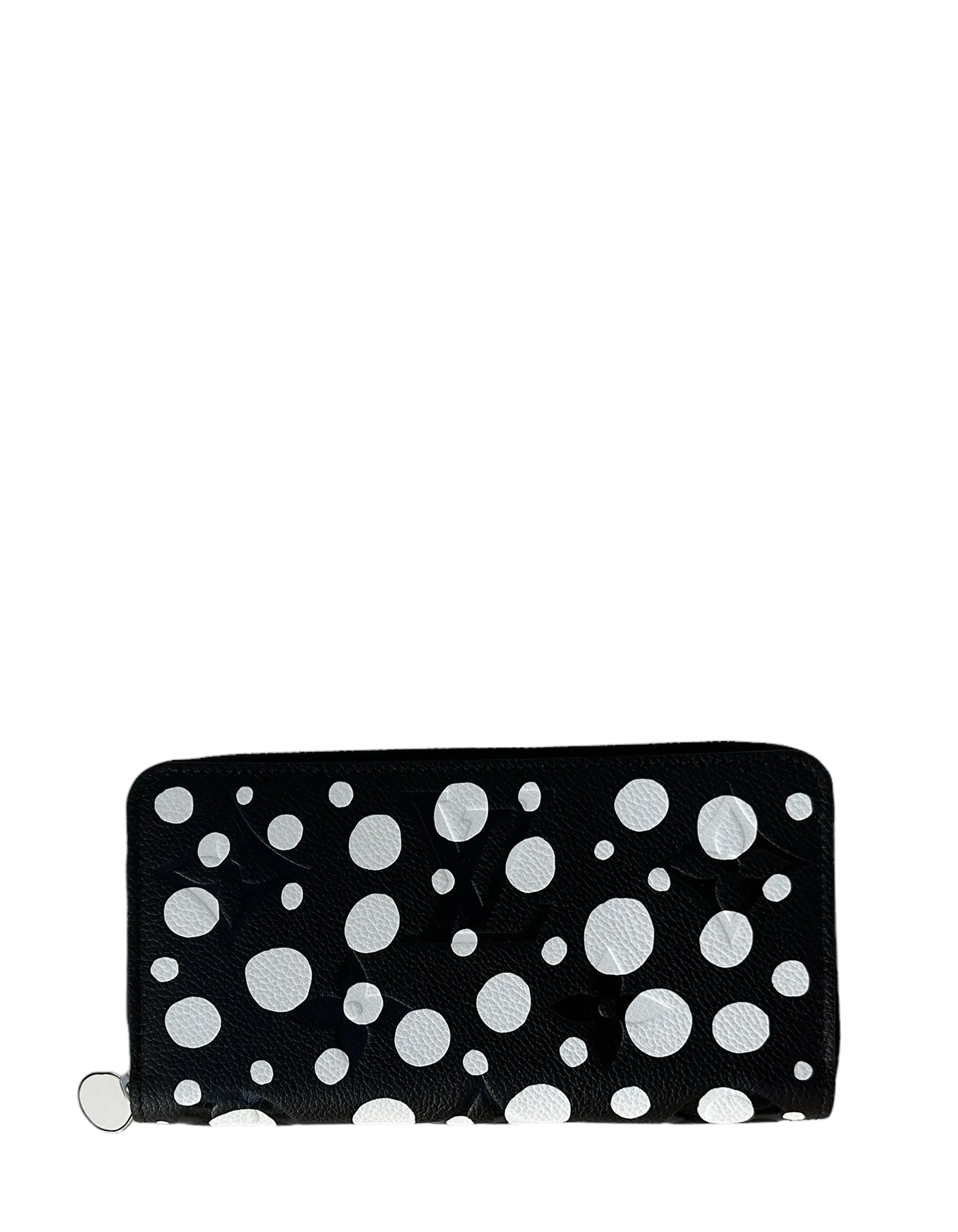 Louis Vuitton 2023 LV X YK Black Monogram Dots Empreinte Zippy Wallet